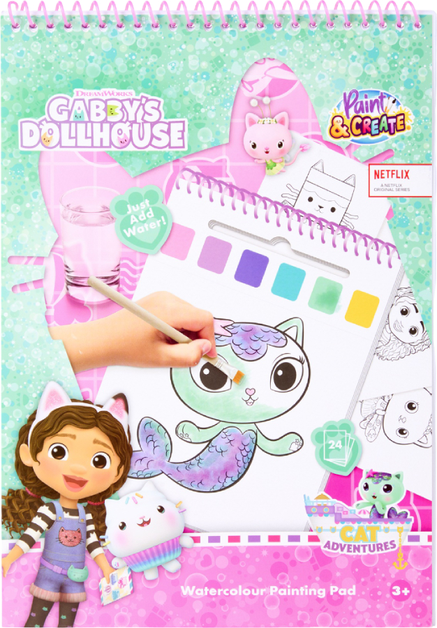 Розмальовки водні Disney 24 аркуші GABBY'S DOLLHOUSE (GD24355) - Фото 1