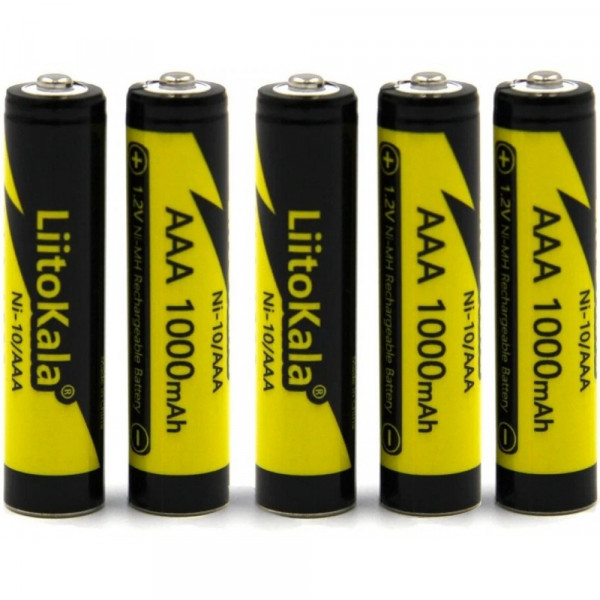 Акумулятор тип AAA LiitoKala 1000mAh 1.2V NI-MH (Ni-10/AAA-5B) - Фото 1