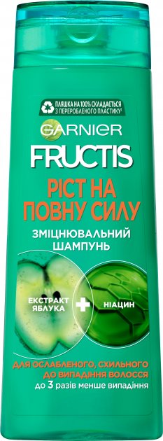 Шампунь женский Garnier FRUCTIS Рост на полную силу 400 мл - Фото 1