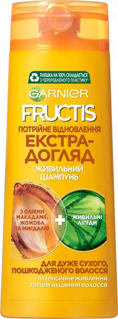 Шампунь женский Garnier FRUCTIS Тройное восстановление д/очень сух. И поврежден.волос 400 мл - Фото 1