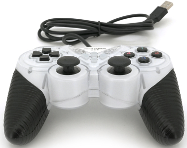 Геймпад Brazzers BR-8600 USB 2.0, Double Shock, White - Фото 1