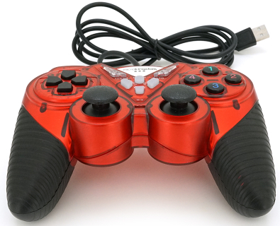 Геймпад Brazzers BR-8600 USB 2.0, Double Shock, Red - Фото 1