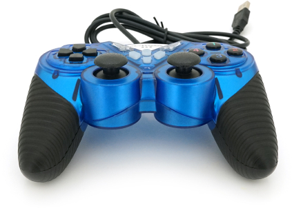 Геймпад Brazzers BR-8600 USB 2.0, Double Shock, Blue - Фото 1