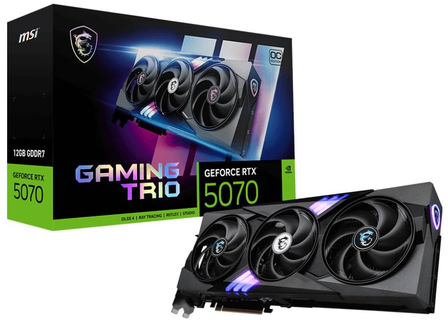Видеокарта MSI RTX 5070 12G GAMING TRIO - Фото 1