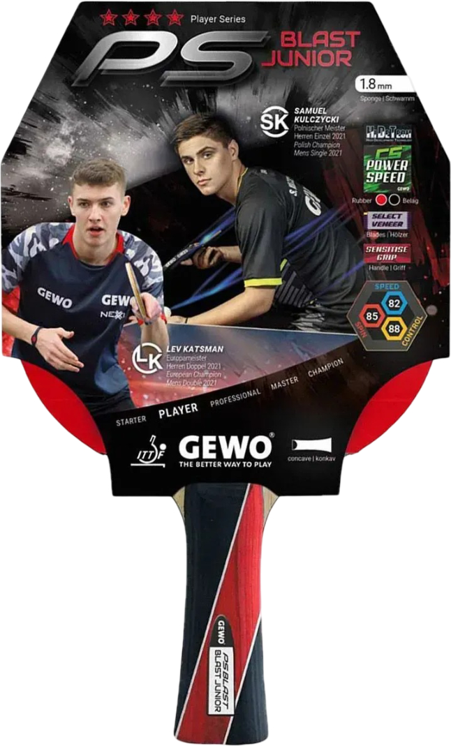 Ракетка для настольного тенниса Gewo PS Blast Junior FL (1074300001) - Фото 1