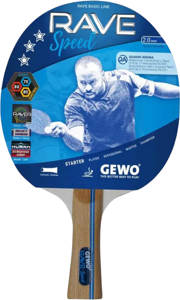 Ракетка для настольного тенниса Gewo Rave Speed FL (860100001) - Фото 1