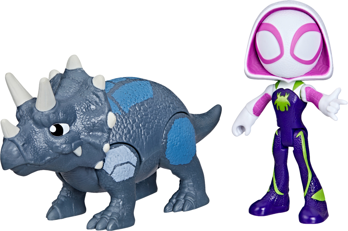 Колекційні фігурки набір Hasbro Герой та Діно серії Спайді та його дивовижні друзі SAF HERO DINO WEBS GHOST (F9478_G0122) - Фото 1