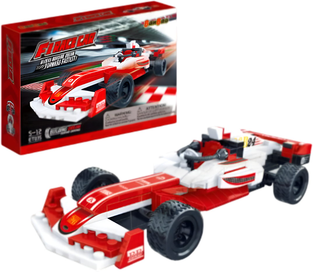 Пластиковий конструктор Banbao Швидкісні гонки (232 ел.) Гоночне авто F1 (ET835) - Фото 1