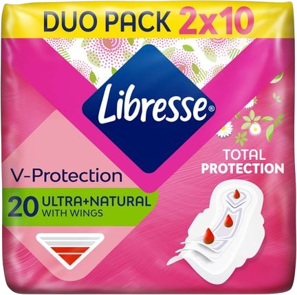 Прокладки гігієнічні Libresse Ultra Normal Wing Aloe Vera & Camomile 20 (7322540344011) - Фото 1
