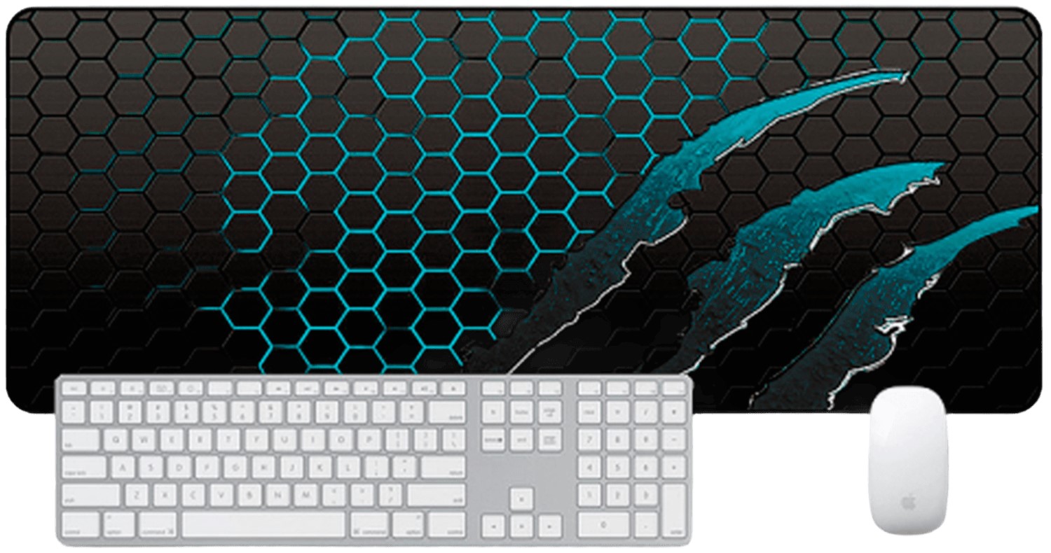 Килимок для миші  ігровий Voltronic Honeycomb Black/Blue (S3382) - Фото 1