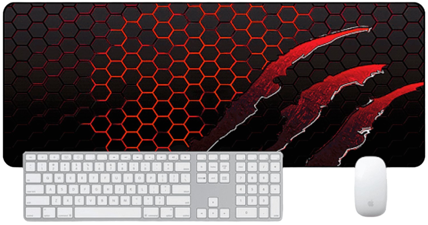 Килимок для миші  ігровий Voltronic Honeycomb Black/Red (S5382) - Фото 1