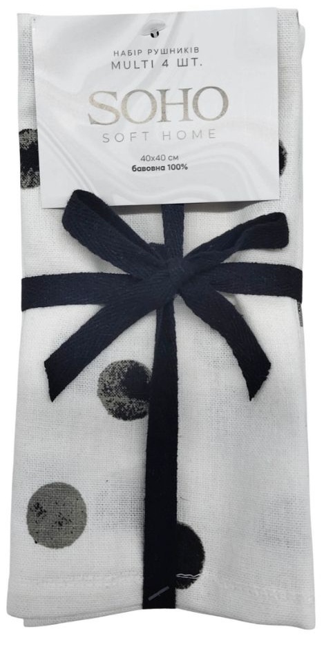 Купить Набор полотенец SOHO 40х40 см Multi 4 шт. (BS 72054S/1) - Фото 1 Набор полотенец SOHO 40х40 см Multi 4 шт. (BS 72054S/1) - Фото 1