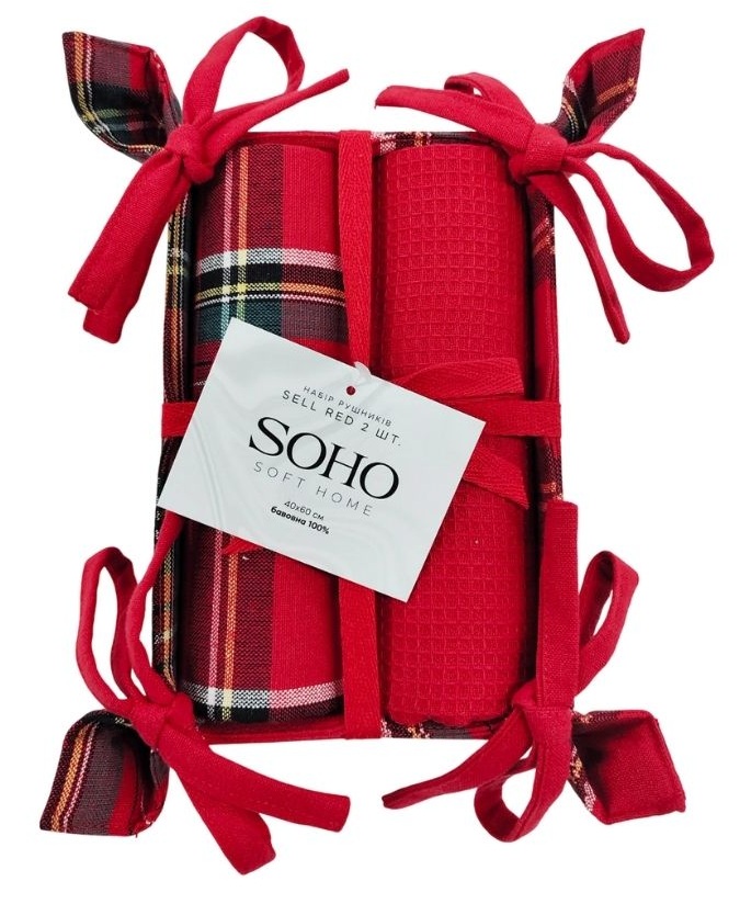 Купить Набор полотенец SOHO 40х60 смSell Red хлеб. 2 шт. (BS 45541) - Фото 1 Набор полотенец SOHO 40х60 смSell Red хлеб. 2 шт. (BS 45541) - Фото 1