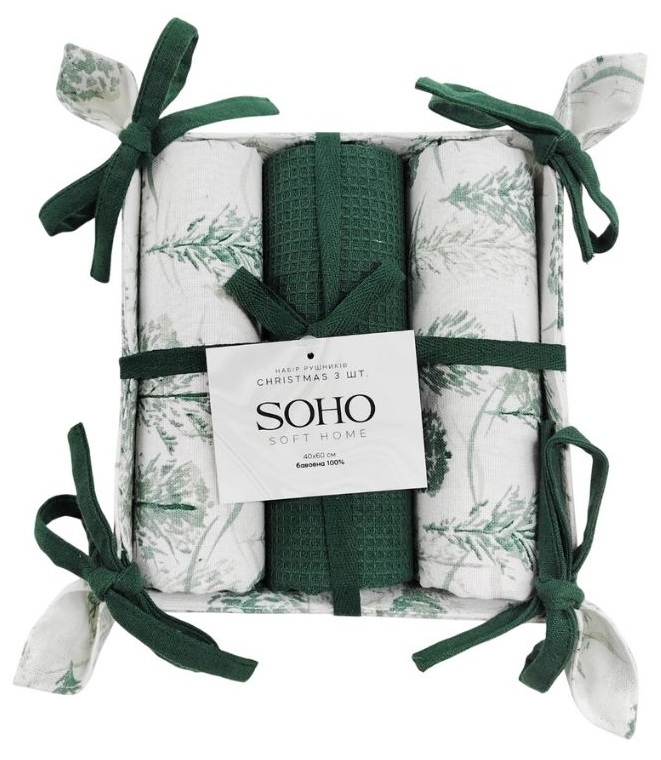 Купить Набор полотенец SOHO 40х60 см Christmas хлеб. 3 шт. (BS 45514H/1) - Фото 1 Набор полотенец SOHO 40х60 см Christmas хлеб. 3 шт. (BS 45514H/1) - Фото 1