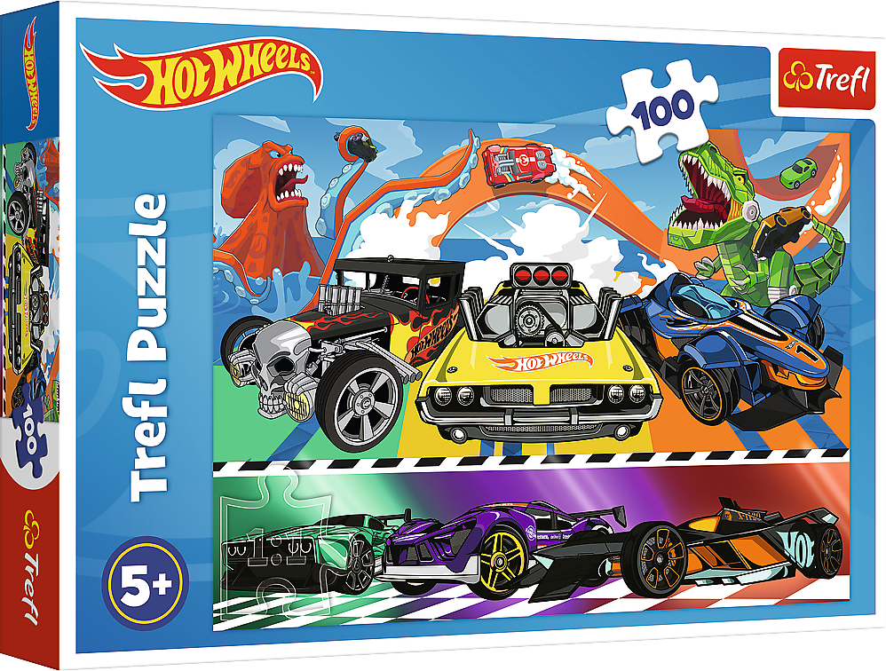 Купити Пазли (5-7 років) Trefl Hot Wheels Швидкісні машини 100 ел. (64664) - Фото 1 Пазли (5-7 років) Trefl Hot Wheels Швидкісні машини 100 ел. (64664) - Фото 1