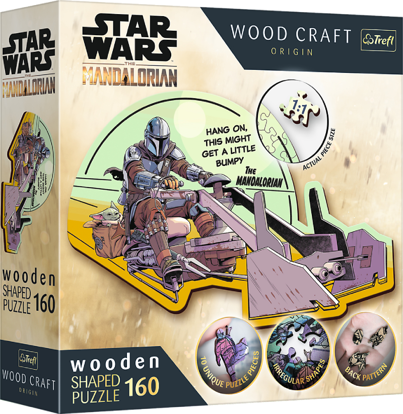 Купити Пазли (5-7 років) Trefl Wooden Star Wars Мандалорець - возз'єднайтеся 160 ел. (01871) - Фото 1 Пазли (5-7 років) Trefl Wooden Star Wars Мандалорець - возз'єднайтеся 160 ел. (01871) - Фото 1