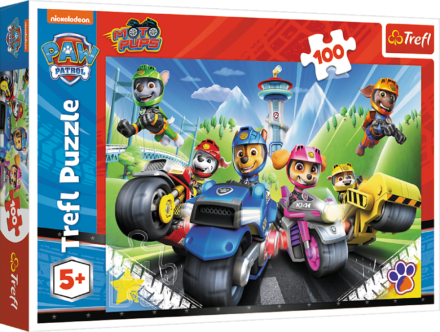 Купити Пазли (5-7 років) Trefl Paw Patrol Щенячий патруль на мотоциклах 100 ел. (64305) - Фото 1 Пазли (5-7 років) Trefl Paw Patrol Щенячий патруль на мотоциклах 100 ел. (64305) - Фото 1
