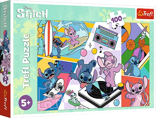 Пазлы (5-7 лет) Trefl Lilo&Stitch Воспоминания 100 эл. (64732) - Фото 1