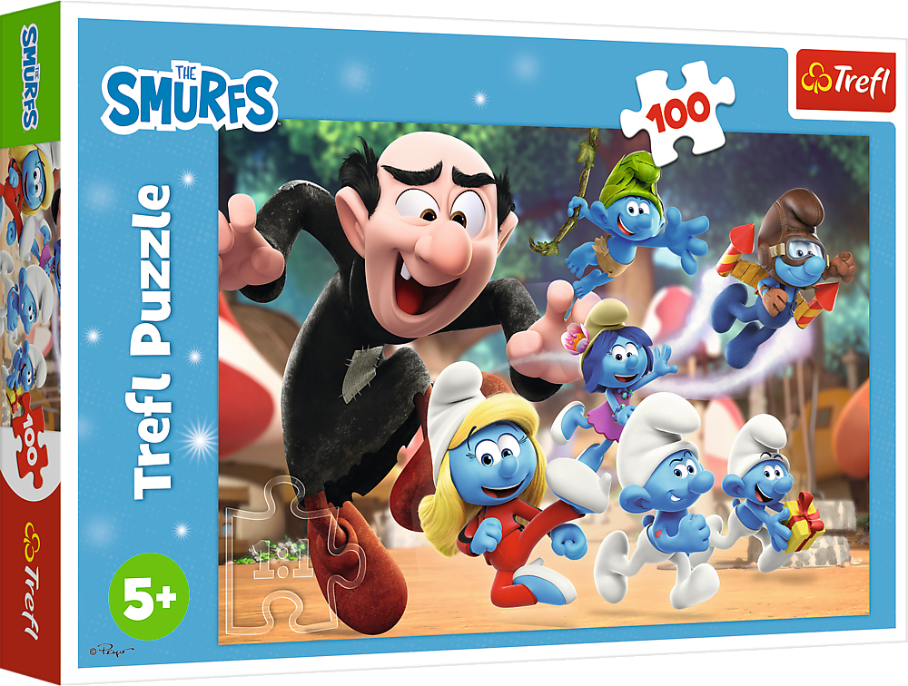 Купити Пазли (5-7 років) Trefl The Smurfs Уроки тата Смурфа 100 ел. (64817) - Фото 1 Пазли (5-7 років) Trefl The Smurfs Уроки тата Смурфа 100 ел. (64817) - Фото 1