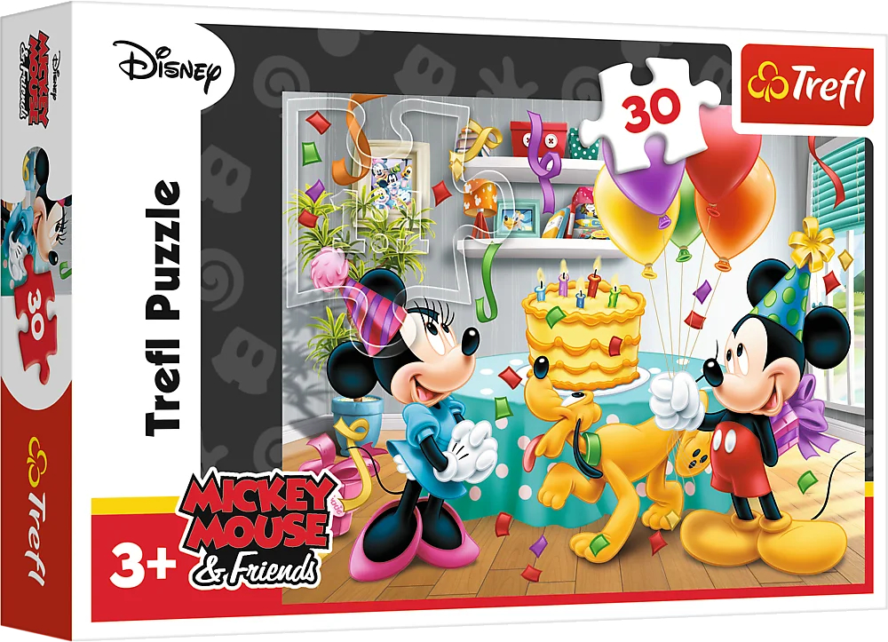 Пазлы (3-4 года) Trefl Mickey&friends Именинный торт 30 эл. (82118) - Фото 1