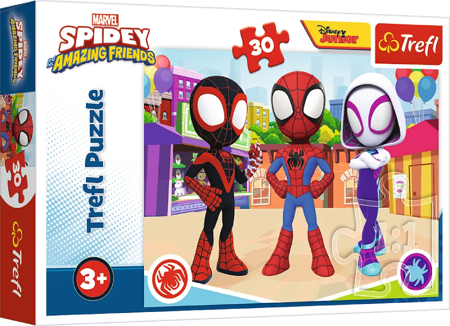 Пазлы (3-4 года) Trefl Spiderman Приключения Спайди и друзей 30 эл. (82859) - Фото 1