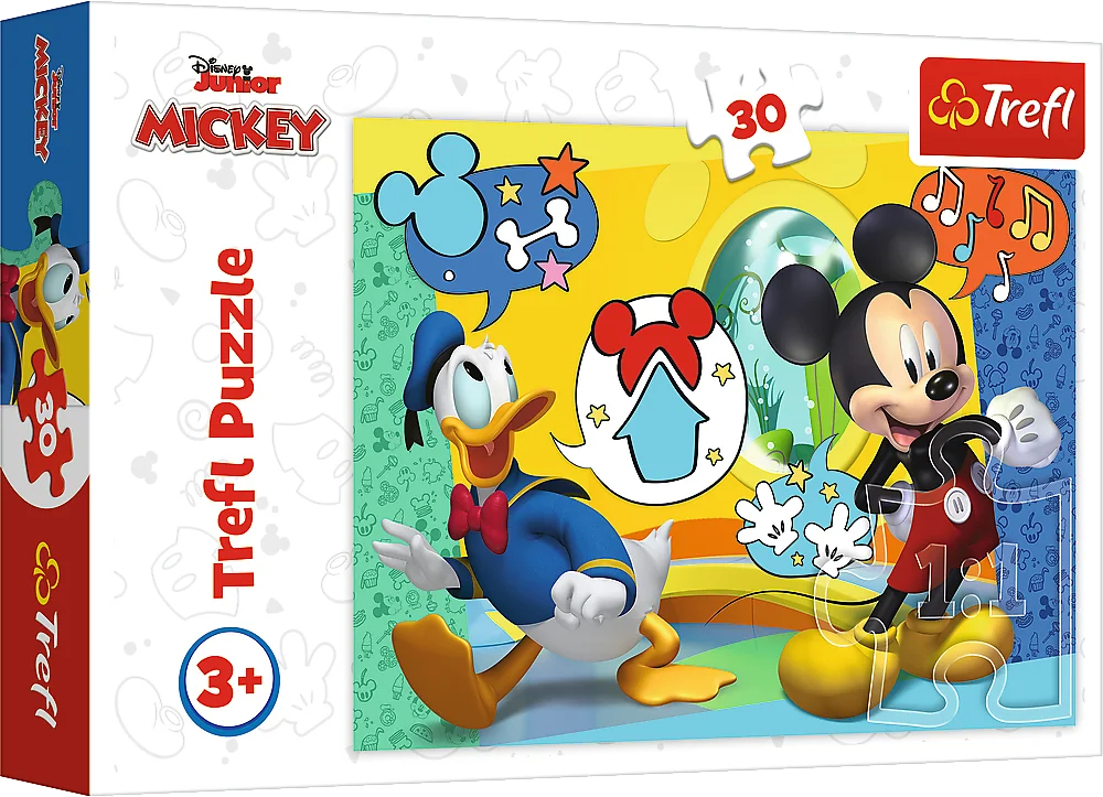 Пазлы (3-4 года) Trefl Mickey&friends Микки Маус и веселый дом 30 эл. (82897) - Фото 1