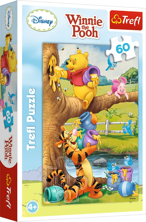 Пазли (3-4 роки) Trefl Winnie the Pooh Солоденьке 60 ел. (72645) - Фото 1