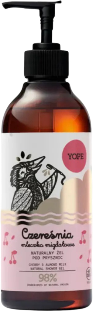 Гель для душу Yope Shower Gel CHERRY & ALMOND MILK 400 мл (5903760209407) - Фото 1