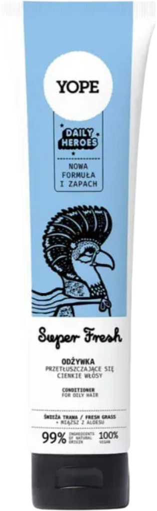 Бальзам для волосся Yope DAILY HEROES FRESH CONDITIONER FRESH GRASS 170 мл (5900168900004) - Фото 1