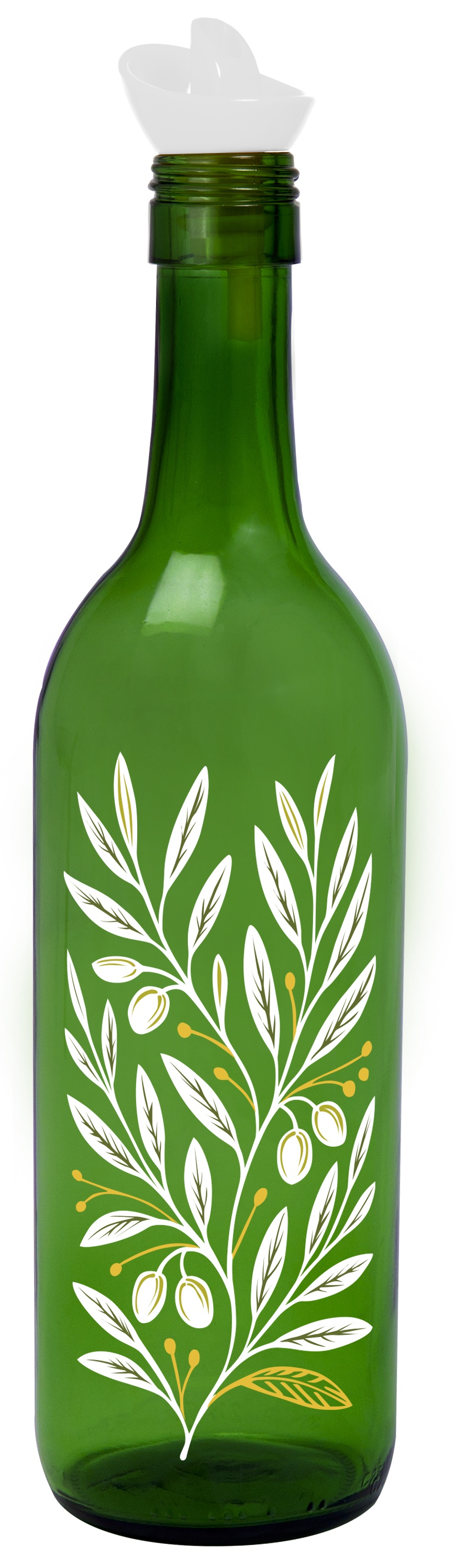 Ємність для олії і оцту Herevin Emerald Green Olive Branch 0.75 л (151150-087) - Фото 1