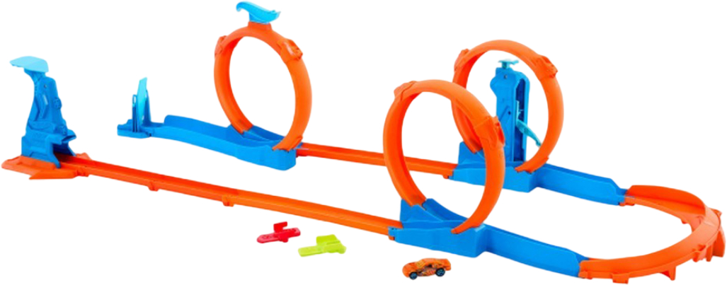 Трек Hot Wheels Track Creator Потрійна петля (JDW39) - Фото 1