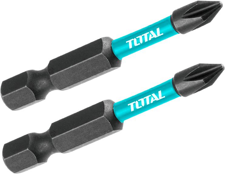 Набор бит для отвертки Total PH1 50 мм 2 шт. (TACIM71PH150) - Фото 1