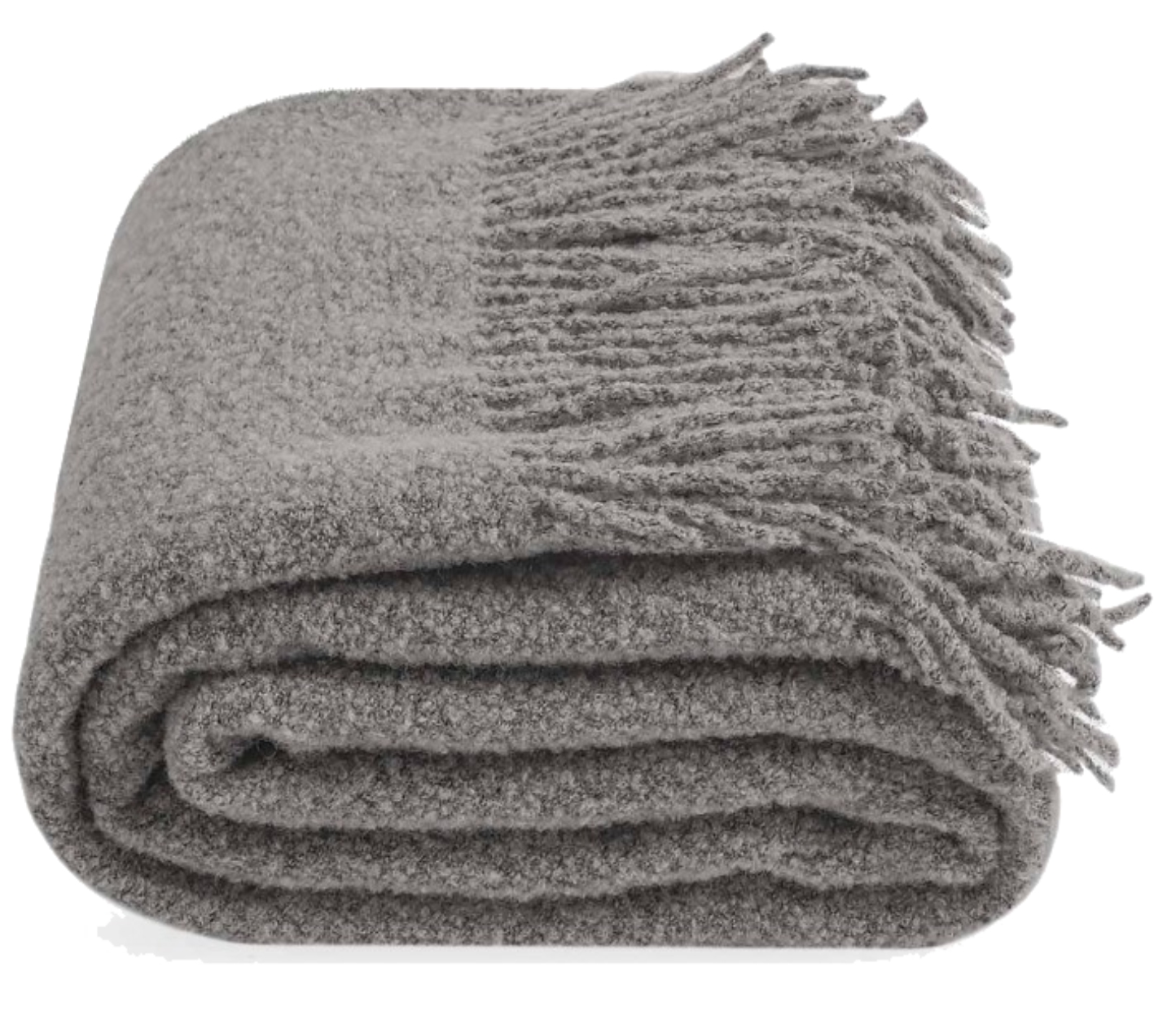 Плед полуторный Lanavitta Букле Премиум серый 140х200 (22074237) - Фото 1