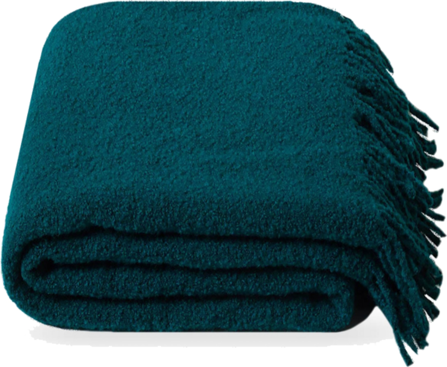 Плед полуторный Lanavitta Букле Премиум темно-бирюзовый 140х200 (22074301) - Фото 1