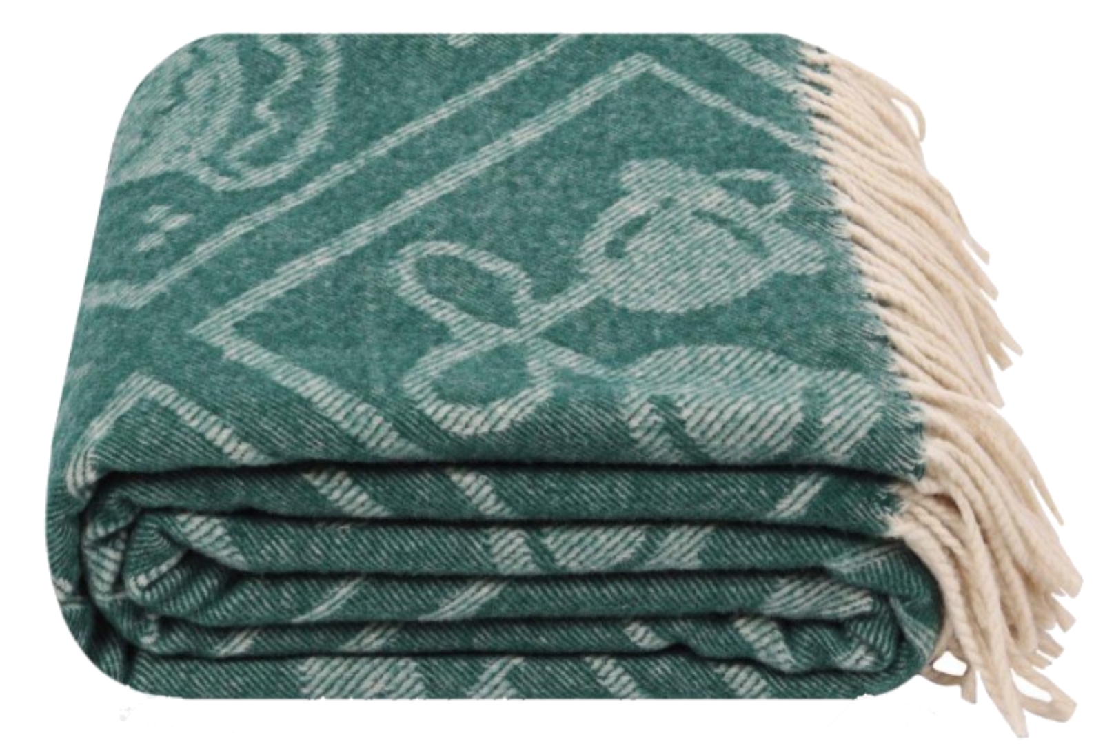 Плед полуторный Lanavitta Жаккардовый Рождественский зеленый 150х200 (25374251) - Фото 1