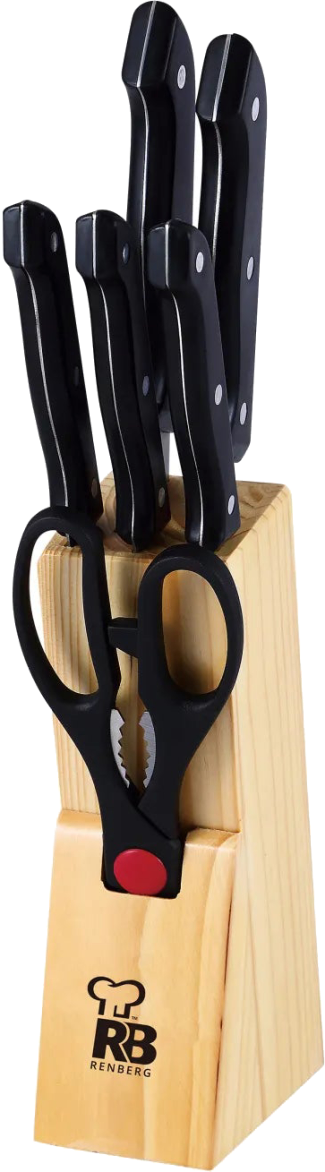 Купити Набір ножів Bergner 7 пр. (RB-2567) - Фото 1 Набір ножів Bergner 7 пр. (RB-2567) - Фото 1