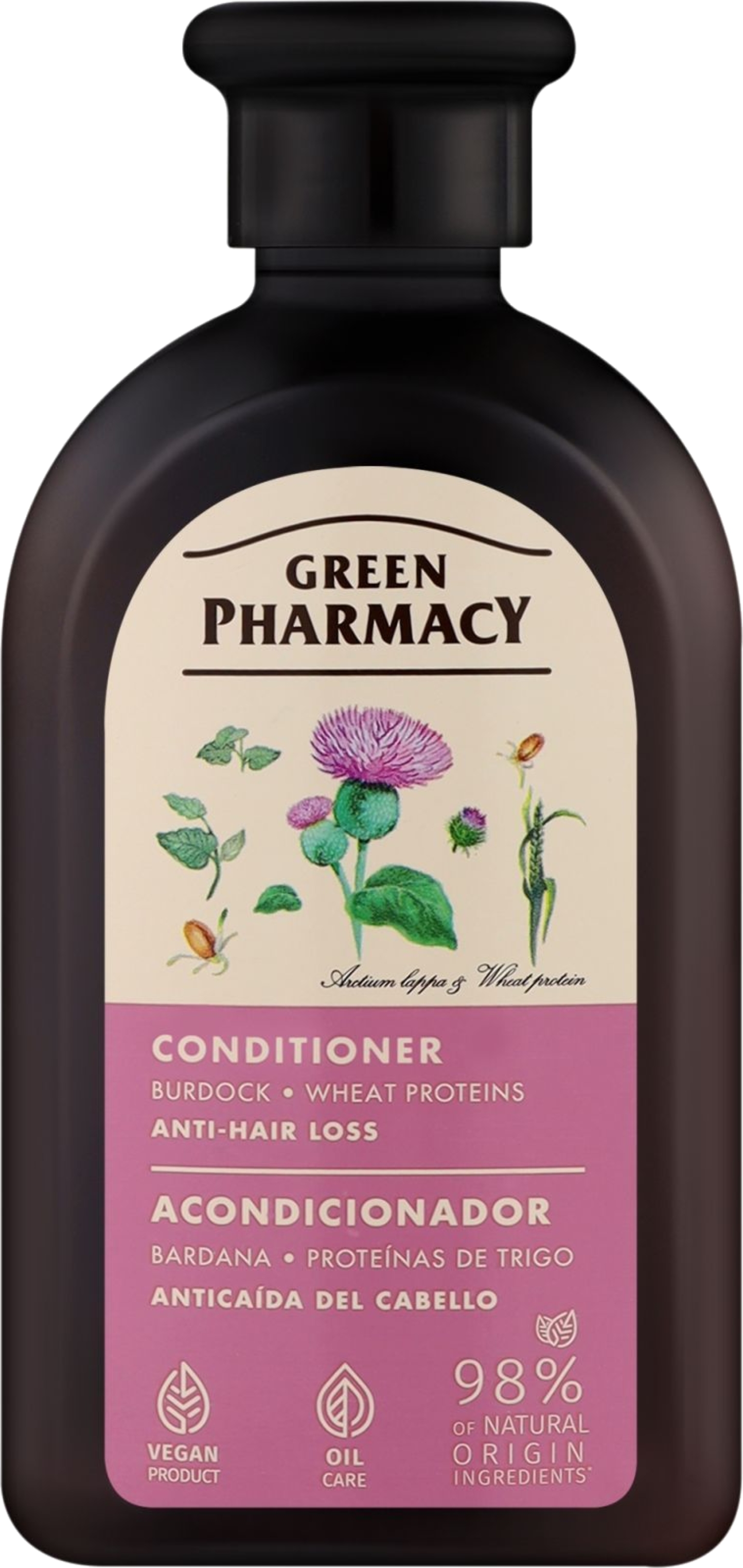 Купити Бальзам для волосся Green Pharmacy проти випадіння волося реп"ях та протеїни 300 мл (4823015908019) - Фото 1 Бальзам для волосся Green Pharmacy проти випадіння волося реп"ях та протеїни 300 мл (4823015908019) - Фото 1