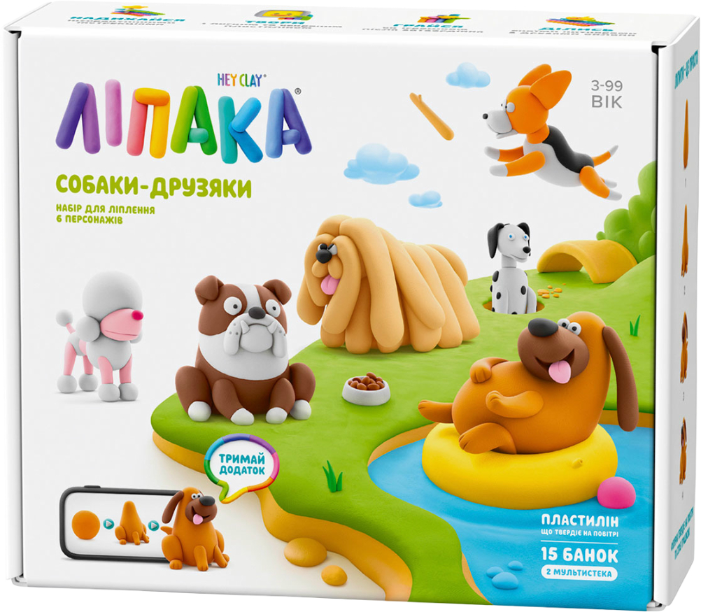 Масса для лепки Ліпака СОБАКИ-ДРУЗЬЯ (15030-UA01) - Фото 1