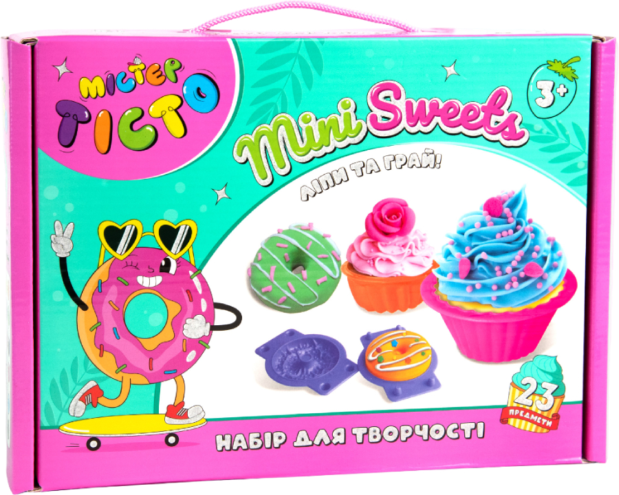Лепка из теста Strateg Мистер тесто Mini Sweets на украинском языке (41008) - Фото 1