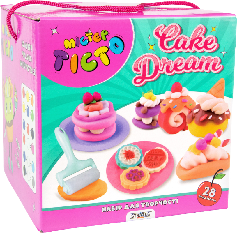 Лепка из теста Strateg Мистер тесто Cake Dream на украинском языке (41014) - Фото 1