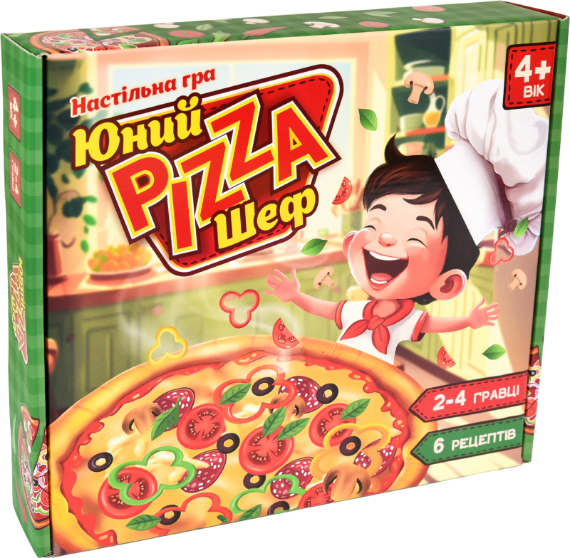 Настольная игра (3-4 года) Strateg Юный Pizza Шеф на украинском языке (30781) - Фото 1
