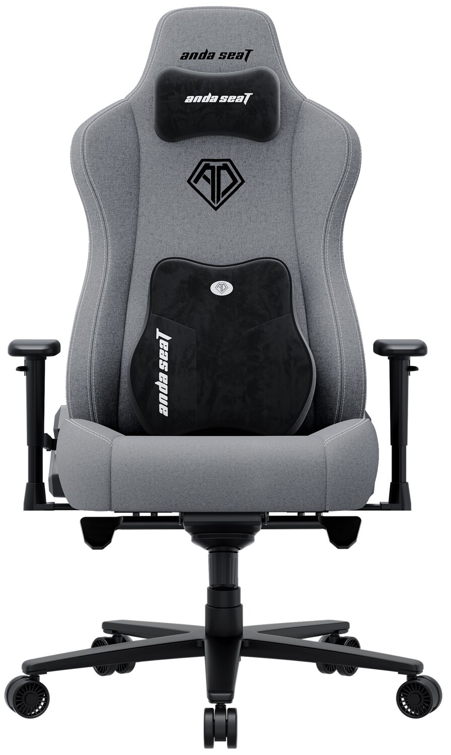 Крісло для геймерів Anda Seat Novis Plus XL Grey Fabric (AD23YC-XL-01-G-F-G04) - Фото 1
