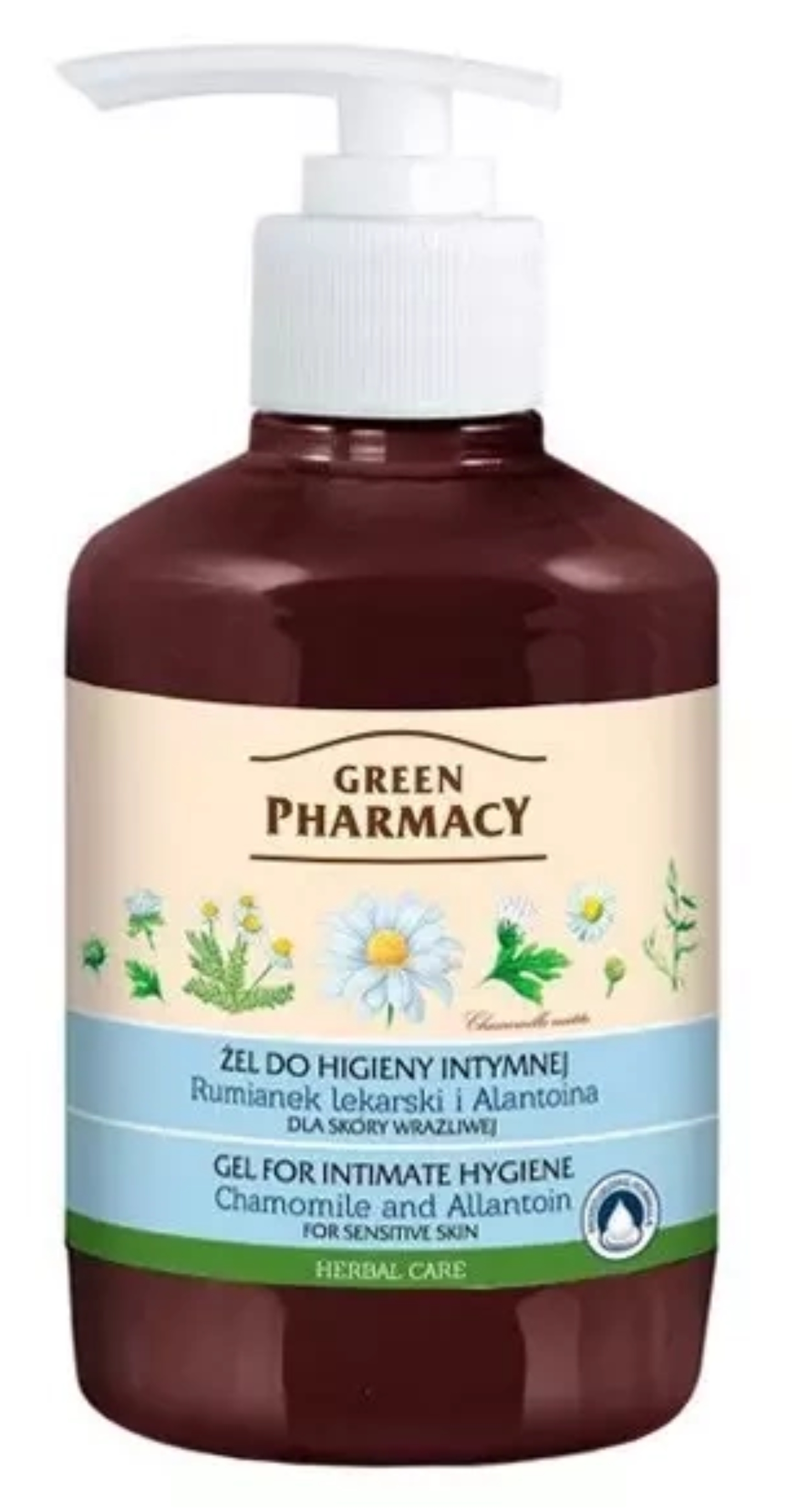 Купить Гель для интимной гигиены Green Pharmacy Ромашка 370 мл (4823015907814) - Фото 1 Гель для интимной гигиены Green Pharmacy Ромашка 370 мл (4823015907814) - Фото 1