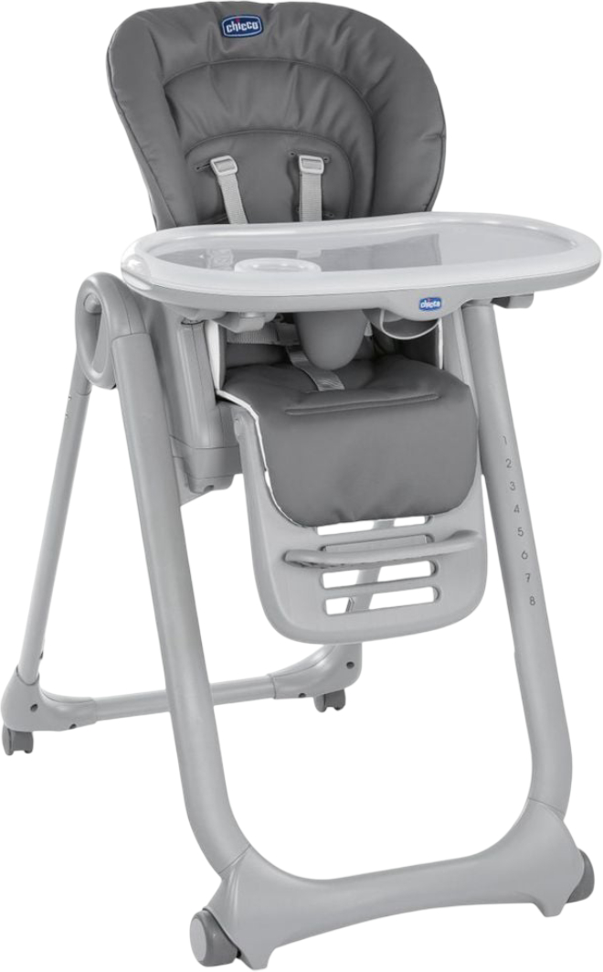 Стульчик для кормления трансформер Chicco Polly Magic цв.40.05 Gray (87162.40.05) - Фото 1