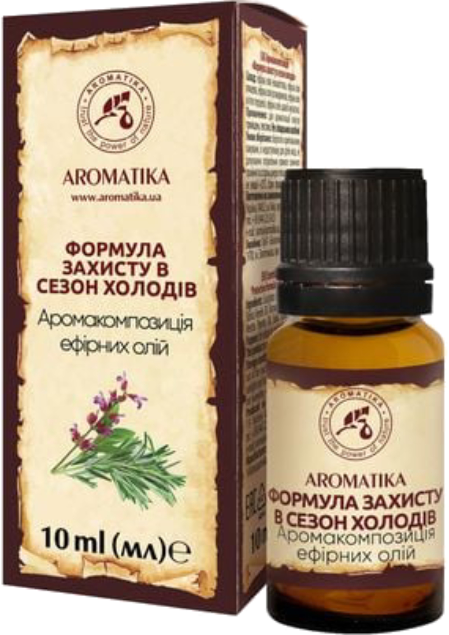 Аромакомпозиция эфирных масел Ароматика Формула защиты в сезон холодов 10 мл (4820256944776) - Фото 1
