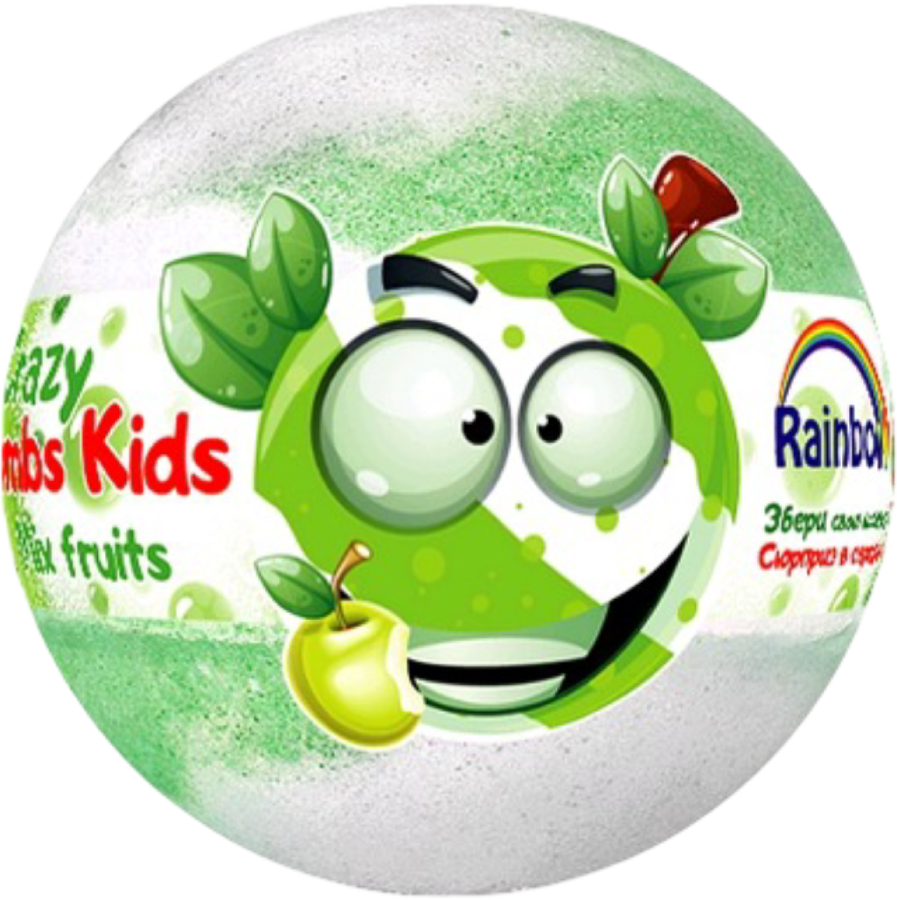 Бомба для ванны Crazy Bombs Kids 100 г Фруктовый микс (4820240940258) - Фото 1
