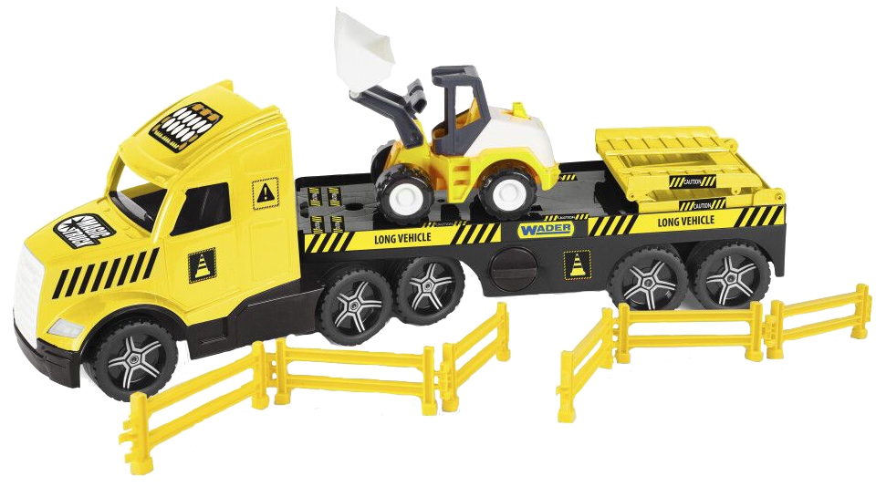 Наземная спецтехника Wader Magic Truck Technic с бульдозером (36431) - Фото 1