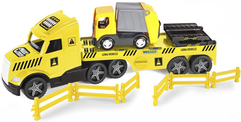 Наземная спецтехника Wader Magic Truck Technic с мусоровозом (36441) - Фото 1
