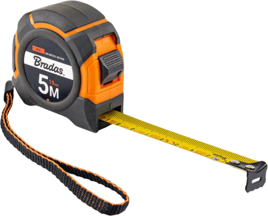Рулетка BRADAS SNAP soft 5 м/25 мм (DIY-MTS31-0525/K) - Фото 1