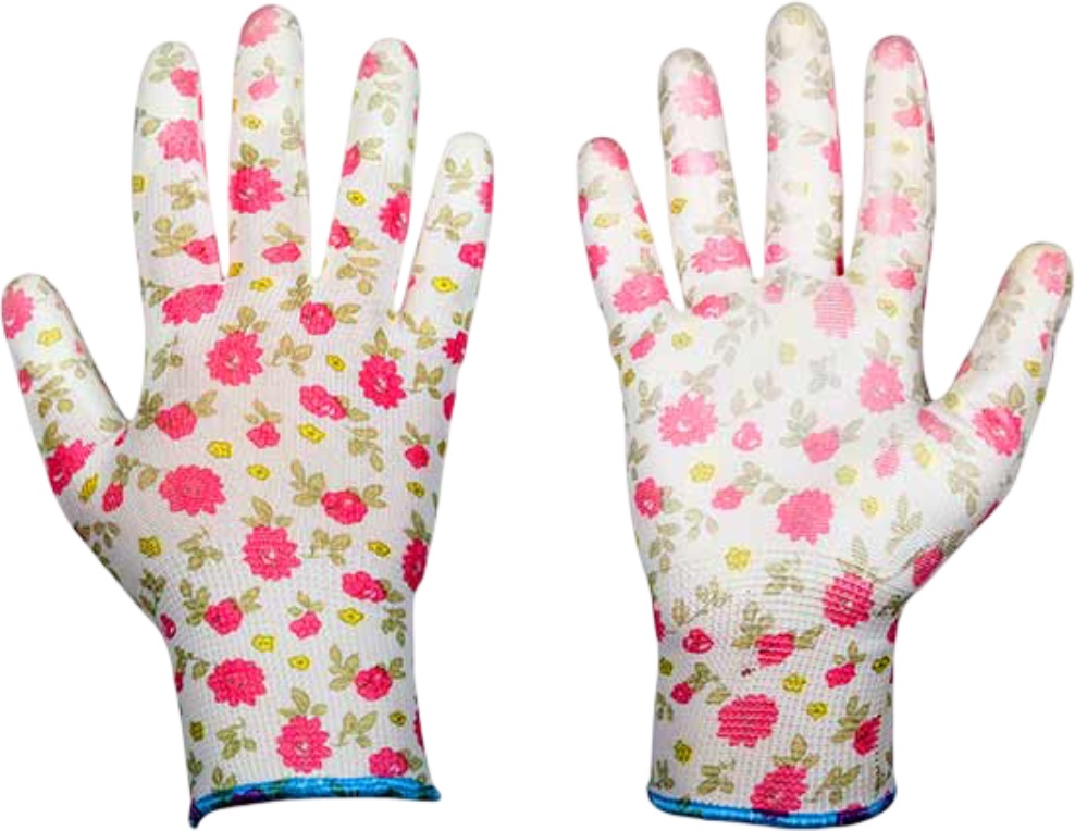 Купить Перчатки садовые BRADAS Pure Pretty с ПУ-покрытием размер 8 12 пар Розовые с белым (RWPPR8) - Фото 1 Перчатки садовые BRADAS Pure Pretty с ПУ-покрытием размер 8 12 пар Розовые с белым (RWPPR8) - Фото 1